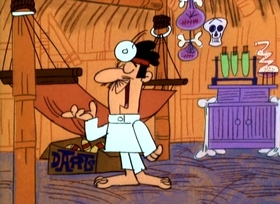 Screenshots from the 1967 Jay Ward Productions cartoon The Malady Lingers On