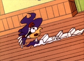 Screenshots from the 1967 Jay Ward Productions cartoon One of our States is Missing