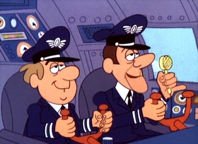 Screenshots from the 1967 Jay Ward Productions cartoon One of our States is Missing