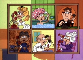Screenshots from the 1967 Jay Ward Productions cartoon One of our States is Missing
