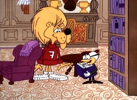 Screenshots from the 1967 Jay Ward Productions cartoon One of our States is Missing