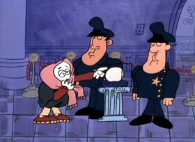 Screenshots from the 1967 Jay Ward Productions cartoon The Oyster