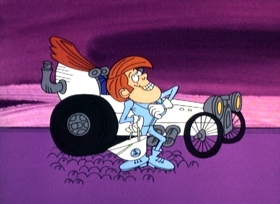 Screenshots from the 1967 Jay Ward Productions cartoon Monster Rally