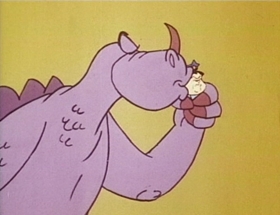 Screenshots from the 1968 Hanna-Barbera cartoon Gadzooka