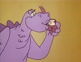 Screenshots from the 1968 Hanna-Barbera cartoon Gadzooka