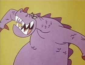 Screenshots from the 1968 Hanna-Barbera cartoon Gadzooka