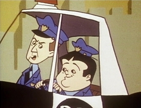 Screenshots from the 1968 Hanna-Barbera cartoon Gadzooka