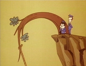 Screenshots from the 1968 Hanna-Barbera cartoon Gadzooka