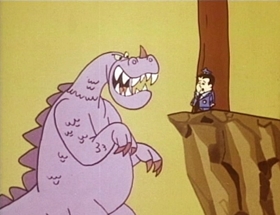 Screenshots from the 1968 Hanna-Barbera cartoon Gadzooka
