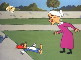 Screenshots from the 1968 Walter Lantz cartoon Woody the Freeloader