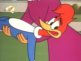 Screenshots from the 1968 Walter Lantz cartoon Woody the Freeloader