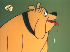 Screenshots from the 1968 Walter Lantz cartoon Woody the Freeloader