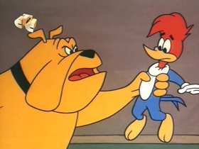 Screenshots from the 1968 Walter Lantz cartoon Woody the Freeloader