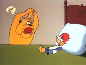 Screenshots from the 1968 Walter Lantz cartoon Woody the Freeloader