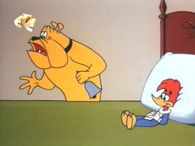Screenshots from the 1968 Walter Lantz cartoon Woody the Freeloader