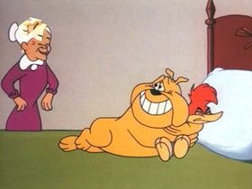 Screenshots from the 1968 Walter Lantz cartoon Woody the Freeloader