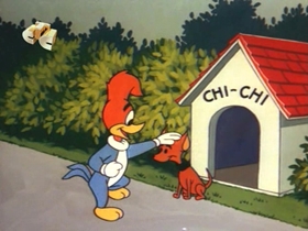 Screenshots from the 1968 Walter Lantz cartoon Woody the Freeloader