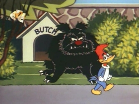 Screenshots from the 1968 Walter Lantz cartoon Woody the Freeloader