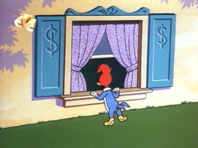 Screenshots from the 1968 Walter Lantz cartoon Woody the Freeloader