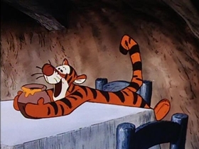 Screenshots from the 1968 Disney cartoon Winnie the Pooh and the Blustery Day