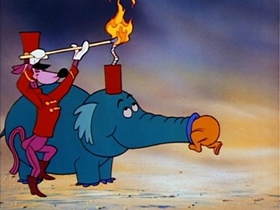 Screenshots from the 1968 Disney cartoon Winnie the Pooh and the Blustery Day