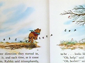 Screenshots from the 1968 Disney cartoon Winnie the Pooh and the Blustery Day