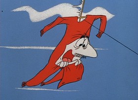 Screenshots from the 1968 DePatie Freleng cartoon Sky Blue Pink