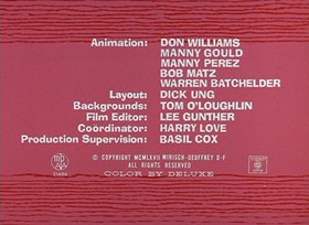 Screenshots from the 1968 DePatie Freleng cartoon Sky Blue Pink