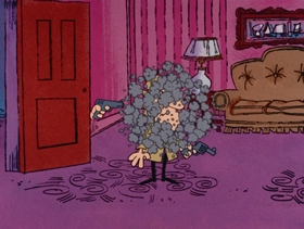 Screenshots from the 1968 DePatie Freleng cartoon London Derriere