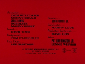 Screenshots from the 1968 DePatie Freleng cartoon London Derriere