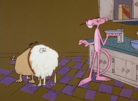 Screenshots from the 1968 DePatie Freleng cartoon Pinkadilly Circus
