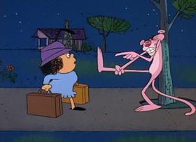 Screenshots from the 1968 DePatie Freleng cartoon Pinkadilly Circus