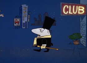 Screenshots from the 1968 DePatie Freleng cartoon Pinkadilly Circus