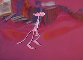 Screenshots from the 1968 DePatie Freleng cartoon Psychedelic Pink