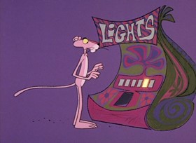 Screenshots from the 1968 DePatie Freleng cartoon Psychedelic Pink