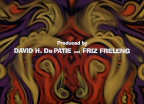 Screenshots from the 1968 DePatie Freleng cartoon Psychedelic Pink