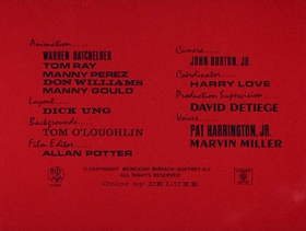 Screenshots from the 1968 DePatie Freleng cartoon Les Miserobots