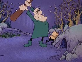 Screenshots from the 1968 DePatie Freleng cartoon Transylvania Mania