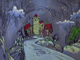 Screenshots from the 1968 DePatie Freleng cartoon Transylvania Mania