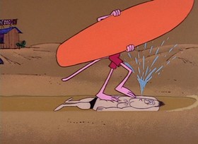 Screenshots from the 1968 DePatie Freleng cartoon Come on In! The Water