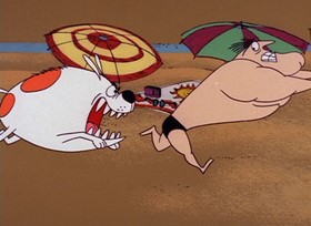 Screenshots from the 1968 DePatie Freleng cartoon Come on In! The Water