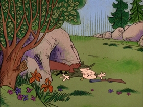 Screenshots from the 1968 DePatie Freleng cartoon Bear De Guerre