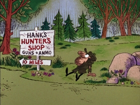 Screenshots from the 1968 DePatie Freleng cartoon Bear De Guerre