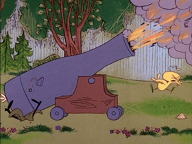Screenshots from the 1968 DePatie Freleng cartoon Bear De Guerre