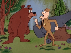 Screenshots from the 1968 DePatie Freleng cartoon Bear De Guerre
