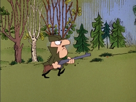 Screenshots from the 1968 DePatie Freleng cartoon Bear De Guerre