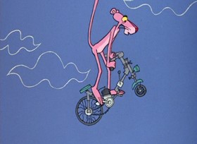 Screenshots from the 1968 DePatie Freleng cartoon Put-Put, Pink