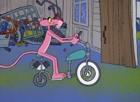Screenshots from the 1968 DePatie Freleng cartoon Put-Put, Pink