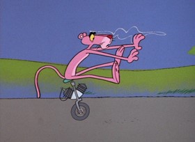Screenshots from the 1968 DePatie Freleng cartoon Put-Put, Pink