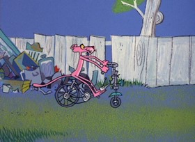 Screenshots from the 1968 DePatie Freleng cartoon Put-Put, Pink